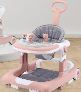 Multi-functional 3in1 Baby Monkey Musical Walker - Pink